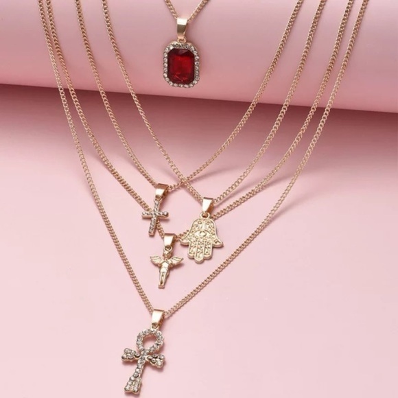 3/$30๐ Multi Layered Charm Necklace - Picture 5 of 5